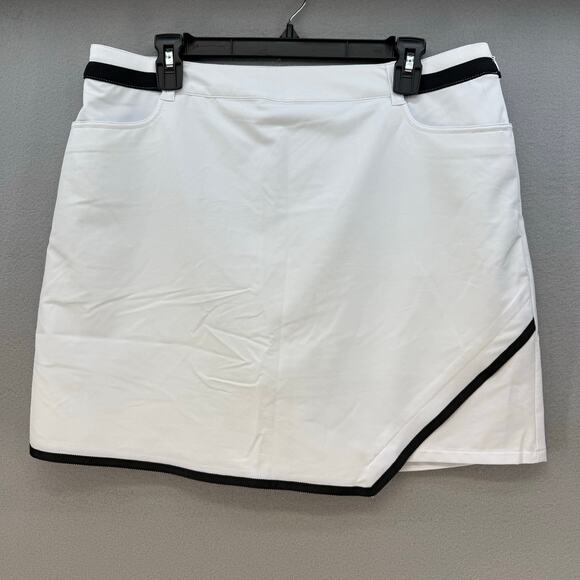 N'Vo by Lanctot Pants - N'Vo by Lanctot Skort Women's 10 Size White Black Golf Skort Pickleball Golf EUC